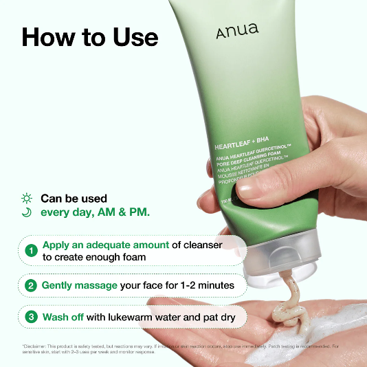 ANUA - Heartleaf Quercetinol Pore Deep Cleansing Foam - 25ml