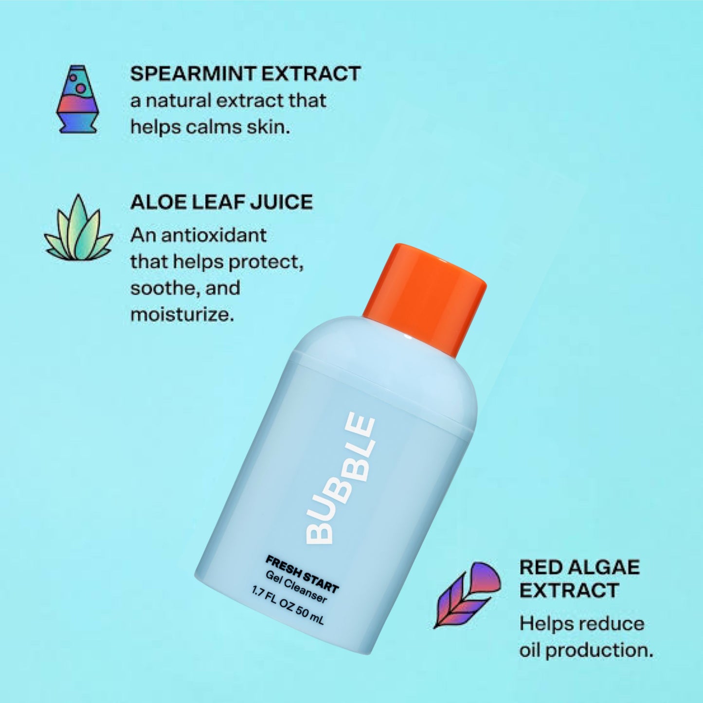 Bubble Skincare - Fresh Start Gel Cleanser - 50ml