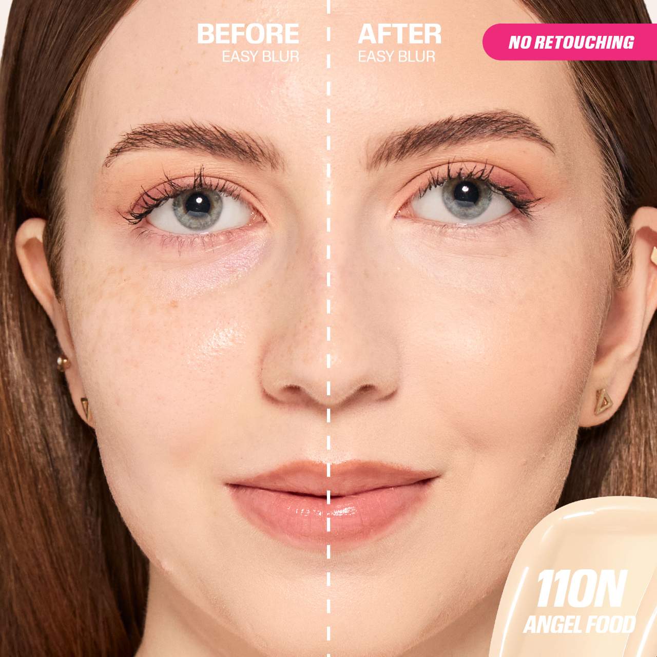 Huda Beauty - Easy Blur Foundation - ANGEL FOOD 110N