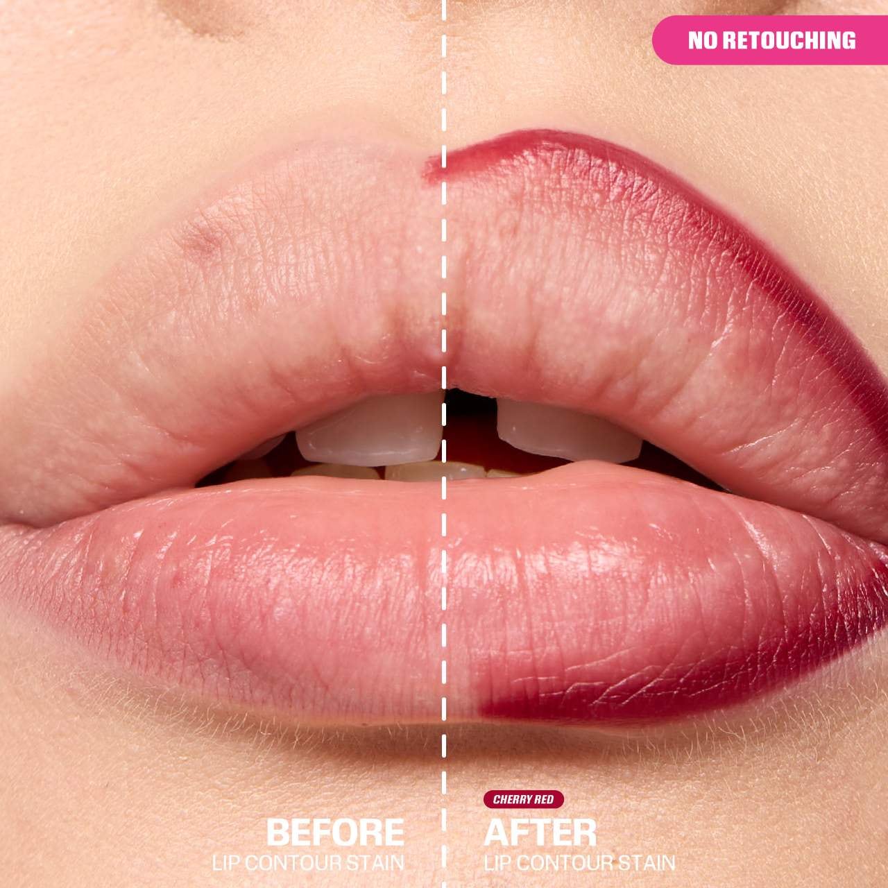 Huda Beauty - Lip Contour Stain - CHERRY RED