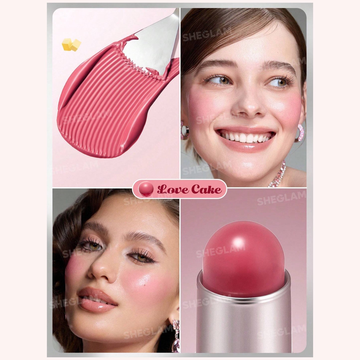 SHEGLAM - Buttery Bliss Blush Stick - LOVE CAKE