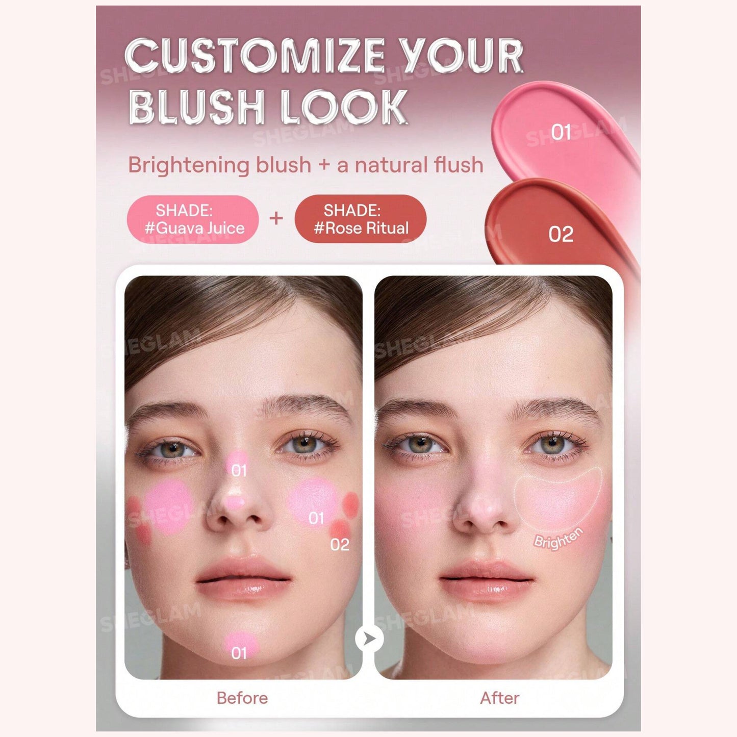 SHEGLAM - Buttery Bliss Blush Stick - GUAVA JUICE