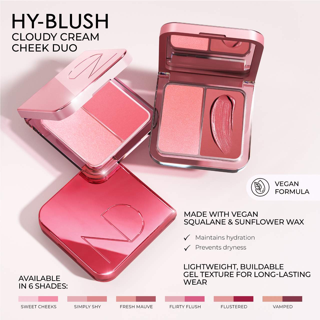 Natasha Denona - Hy-Blush Cloudy Cream Cheek Duo - SWEET CHEEKS