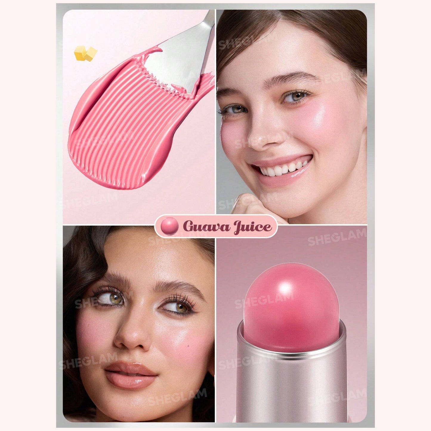 SHEGLAM - Buttery Bliss Blush Stick - GUAVA JUICE