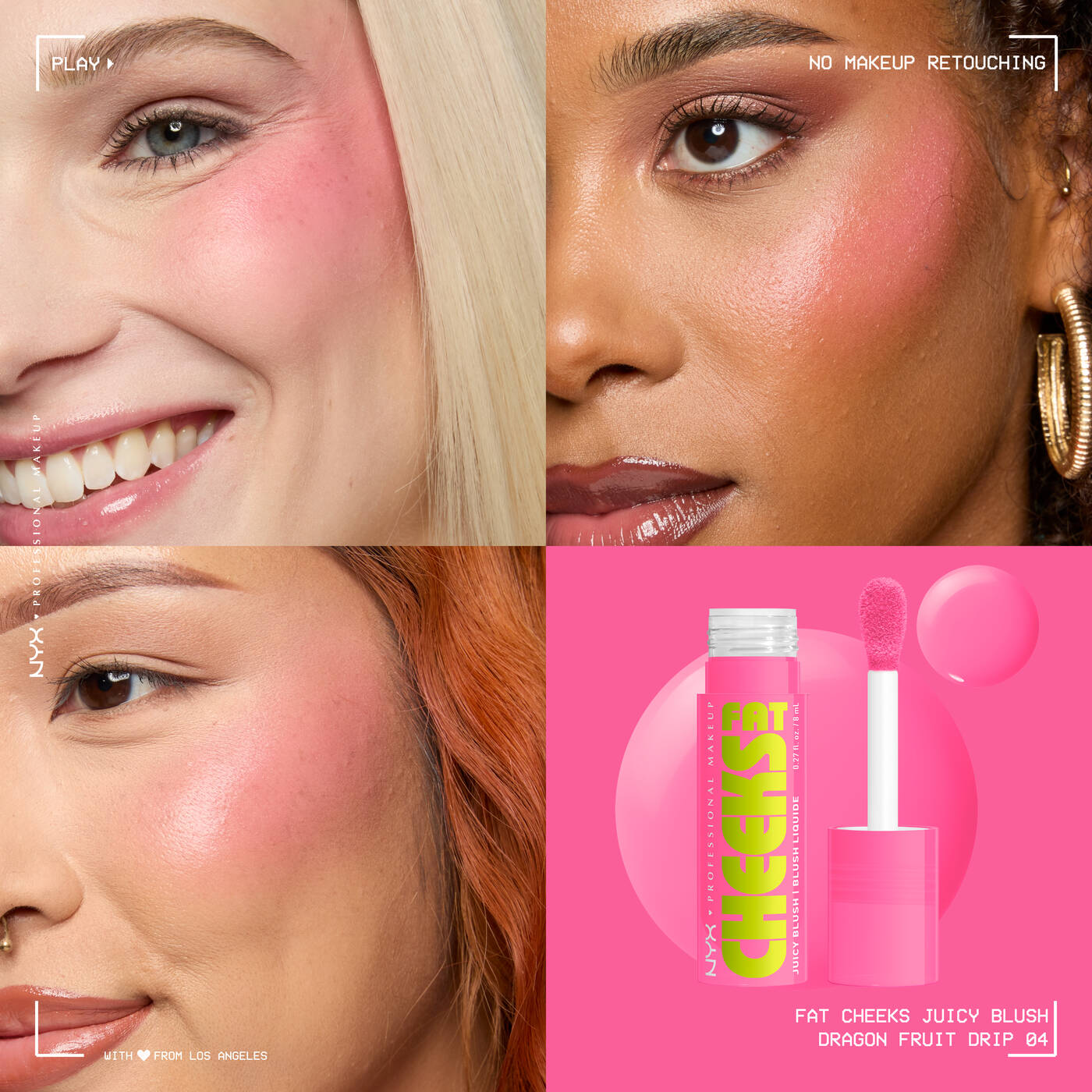 NYX Professional Makeup - Fat Cheeks Juicy Blush - DRAGON FRUIT DRIP