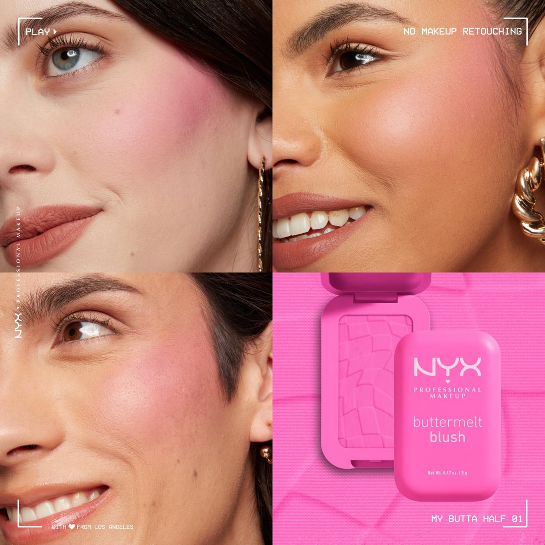 NYX Professional Makeup - Buttermelt Powder Blush - MY BUTTA HALF