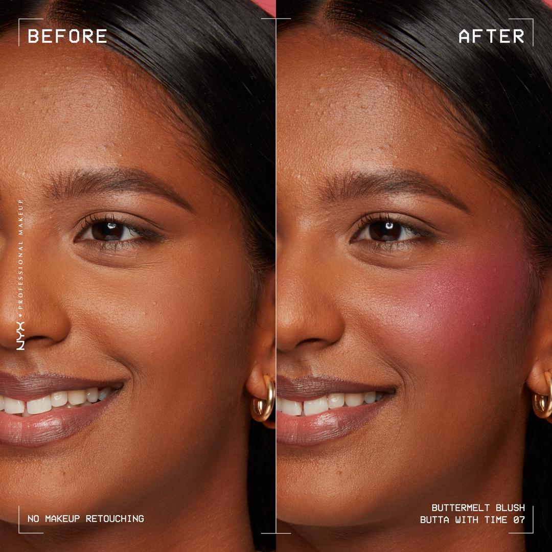 NYX Professional Makeup - Buttermelt Powder Blush - BUTTA WITH TIME