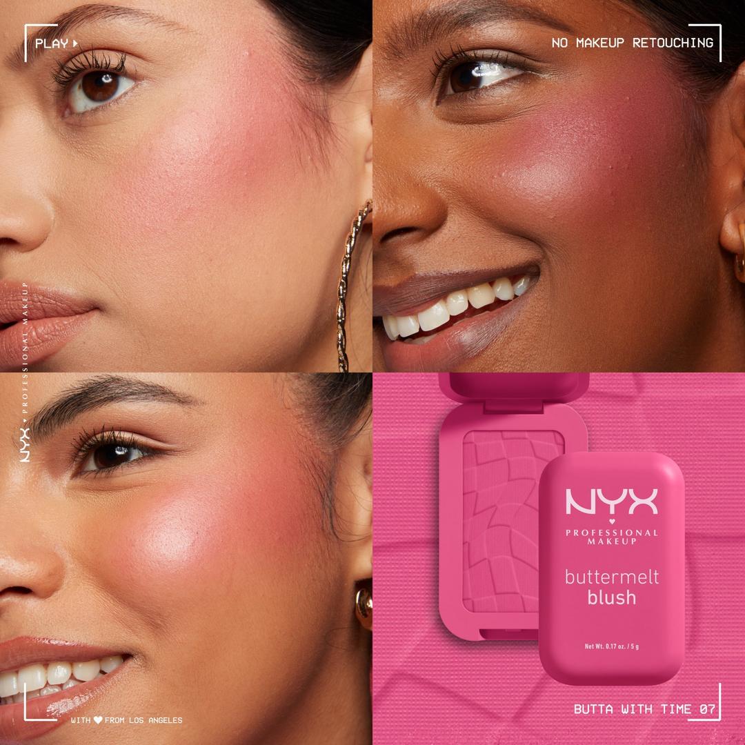 NYX Professional Makeup - Buttermelt Powder Blush - BUTTA WITH TIME