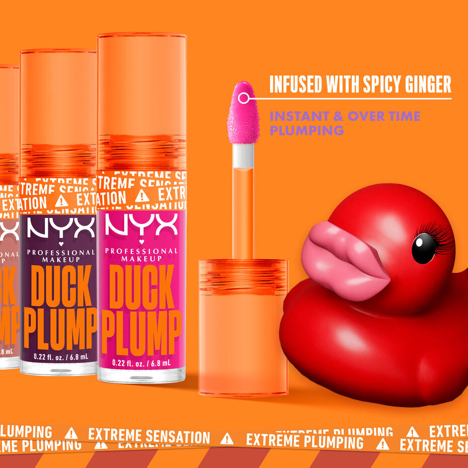NYX Professional Makeup - Duck Plump High Pigment Plumping Lip Gloss - NUDE SWINGS