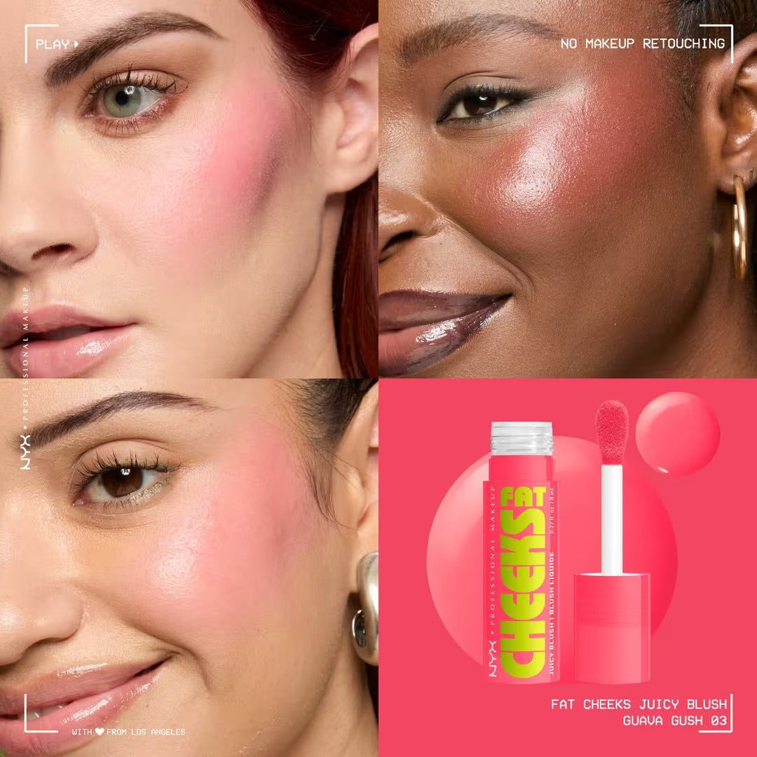 NYX Professional Makeup - Fat Cheeks Juicy Blush - GUAVA GUSH