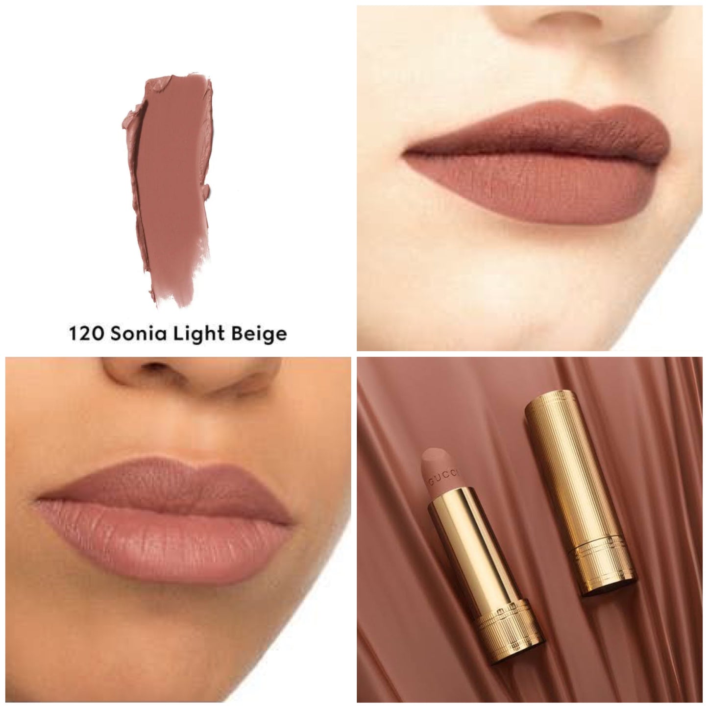 Gucci - Velvet Matte Lipstick - 120 SONIA LIGHT BEIGE