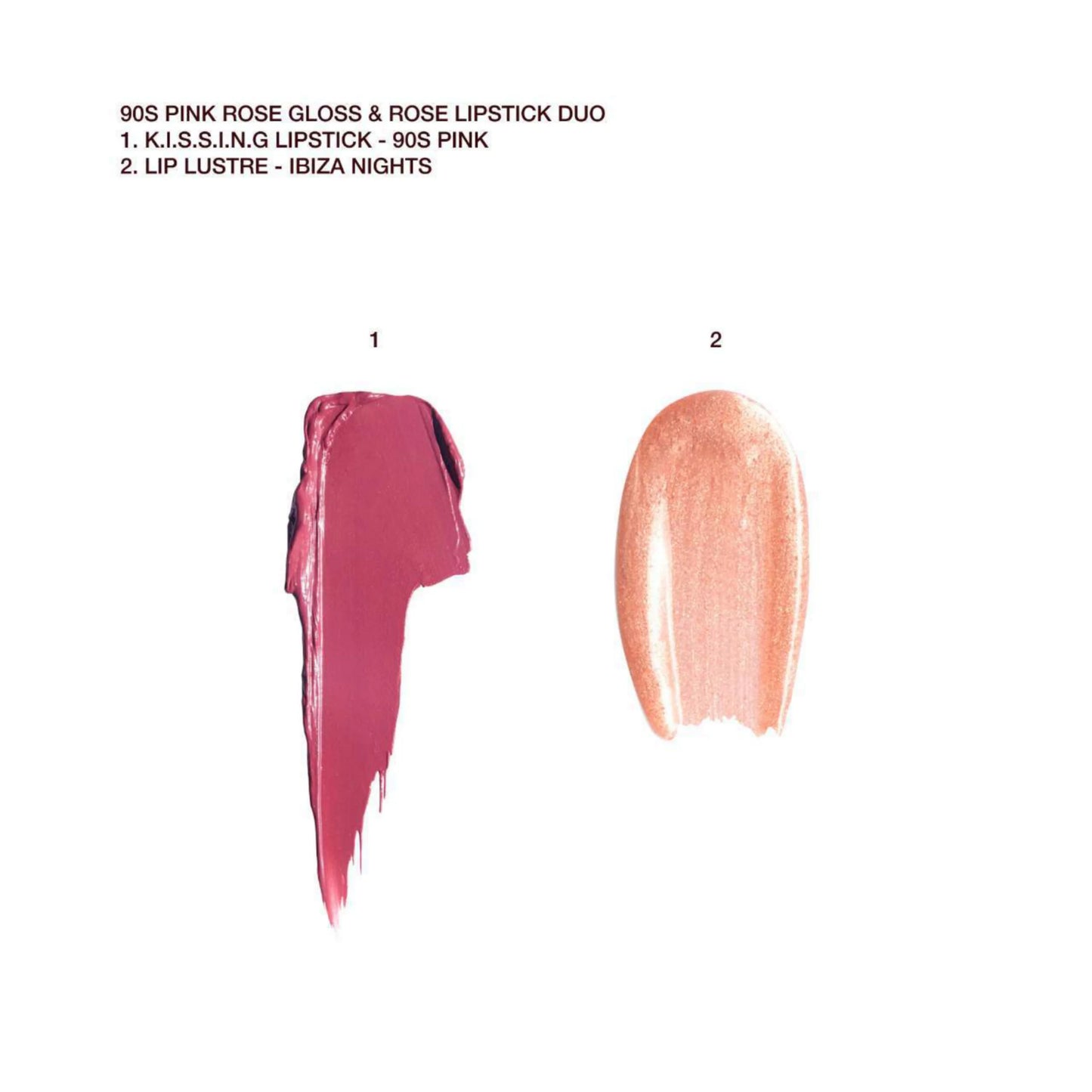 Charlotte Tilbury - K.I.S.S.I.N.G Lipstick and Lip Gloss Duos - 90’s PINK