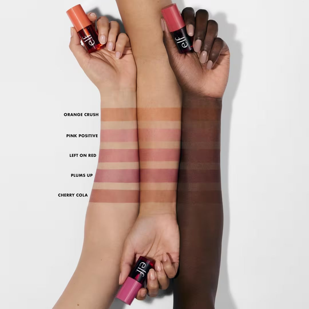 e.l.f - Sheer For It Blush Lip + Cheek Tint - LEFT ON RED