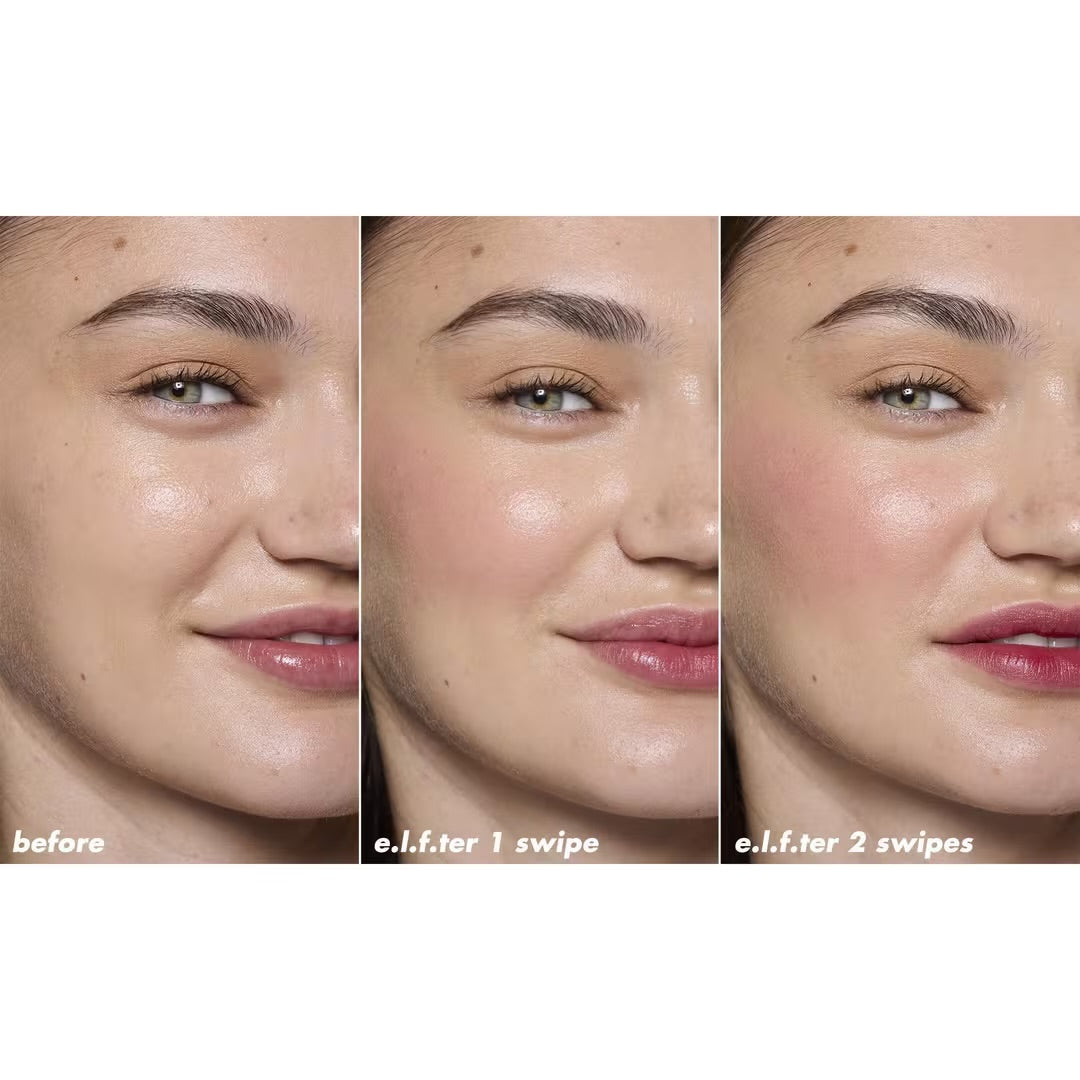 e.l.f - Sheer For It Blush Lip + Cheek Tint - LEFT ON RED