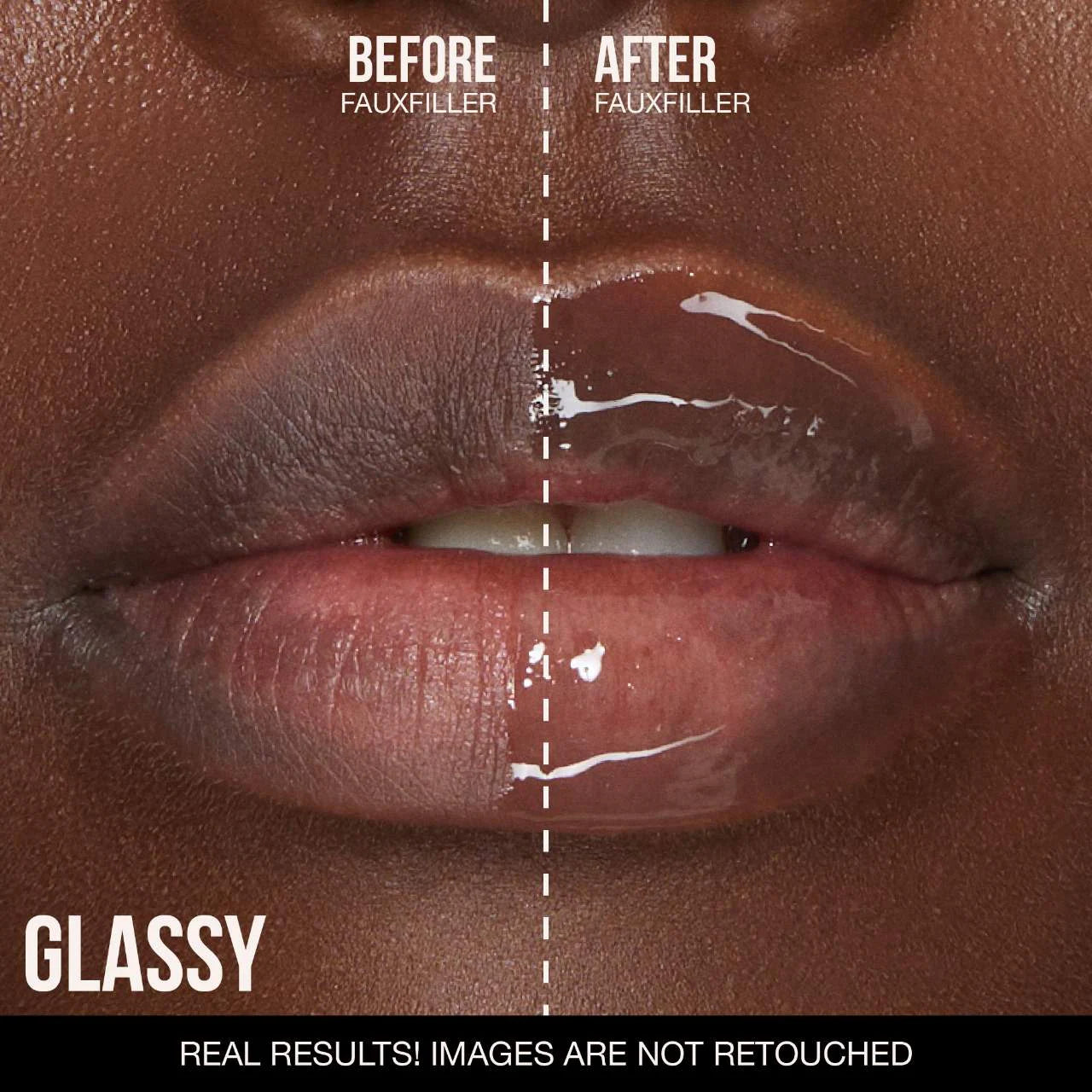 Huda Beauty - Faux Filler Shiny Non-Sticky Lip Gloss - GLASSY