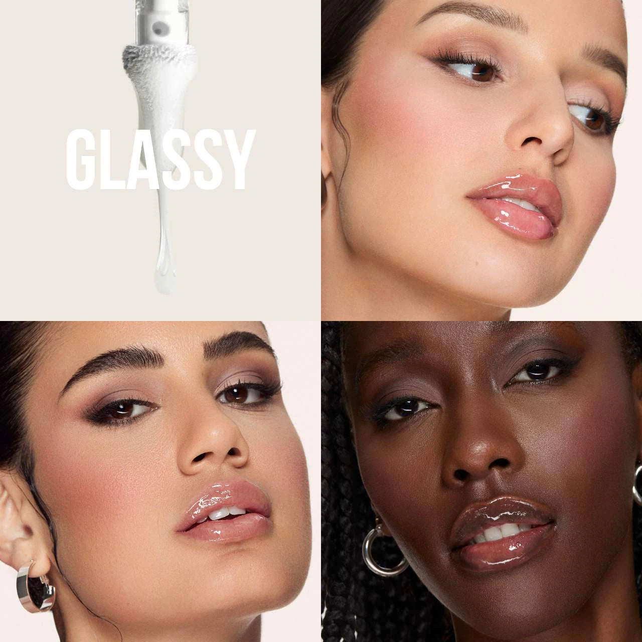 Huda Beauty - Faux Filler Shiny Non-Sticky Lip Gloss - GLASSY