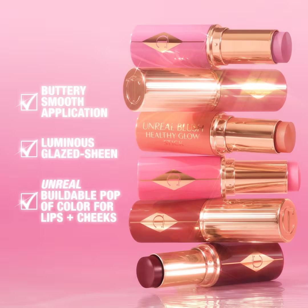 Charlotte Tilbury - Unreal Lip + Cheek Glow Blush Stick - CHERRY GLOW