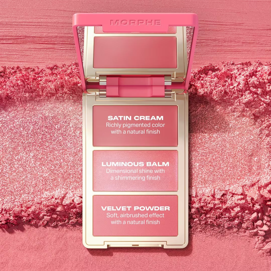 Morphe - Cheek Thrills Multi-Finish Face Trio - BLIND DATE