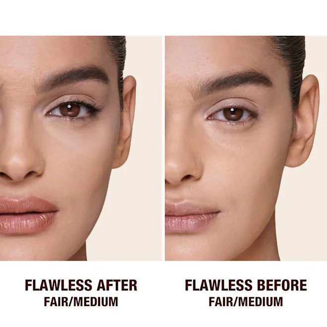 Charlotte Tilbury - Airbrush Brightening Flawless Finish Powder Mini - FAIR/MEDIUM