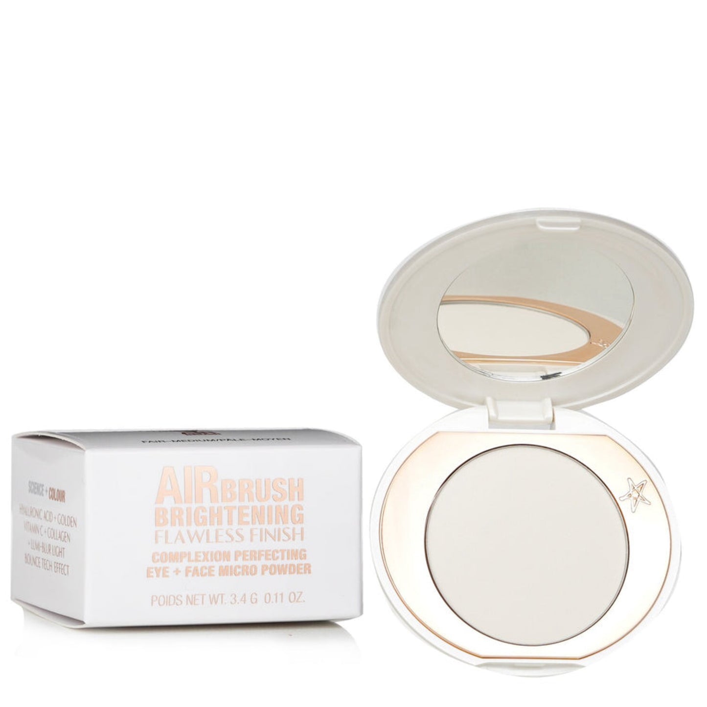 Charlotte Tilbury - Airbrush Brightening Flawless Finish Powder Mini - FAIR/MEDIUM