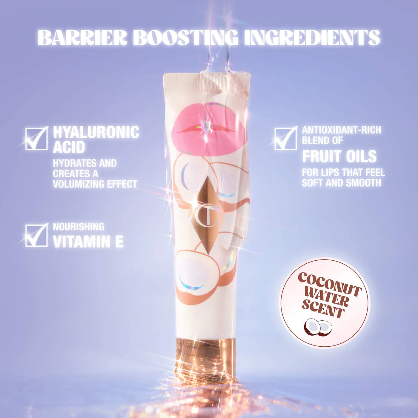 Charlotte Tilbury - Unreal Lips Healthy Glow Nectar Lip Oil - JUICYLICIOUS COCONUT WATER