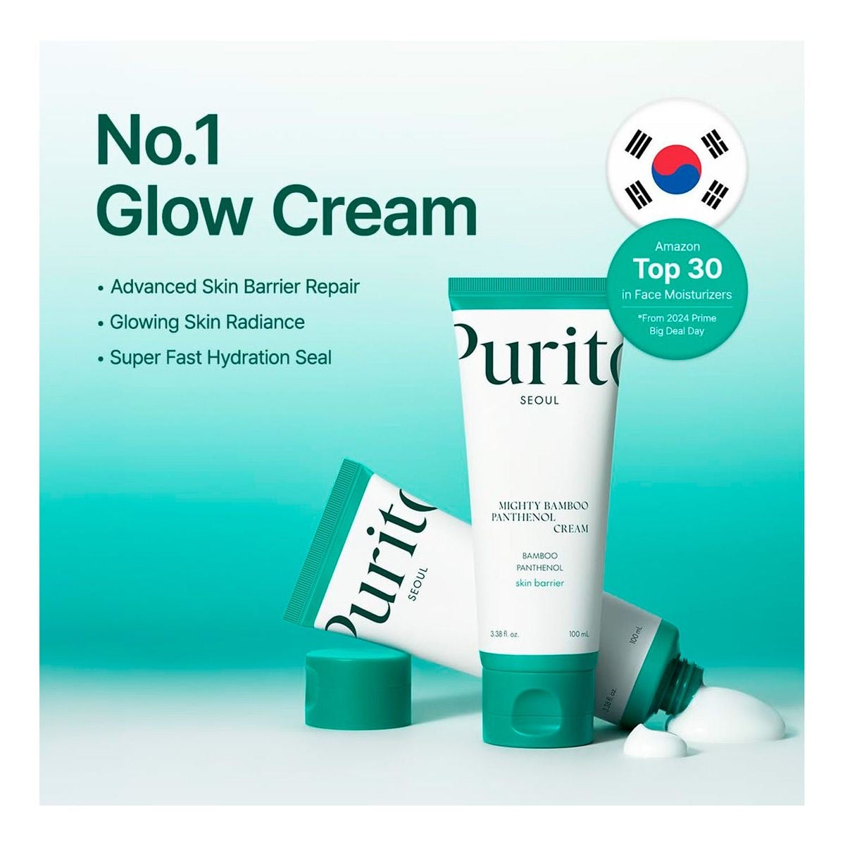 Purito - Mighty Bamboo Panthenol Cream - 100ml