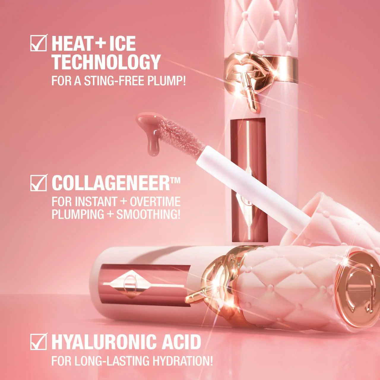 Charlotte Tilbury - Pillow Talk Big Lip Plumpgasm Plumping Lip Gloss - NUDEGASM DIAMONDS