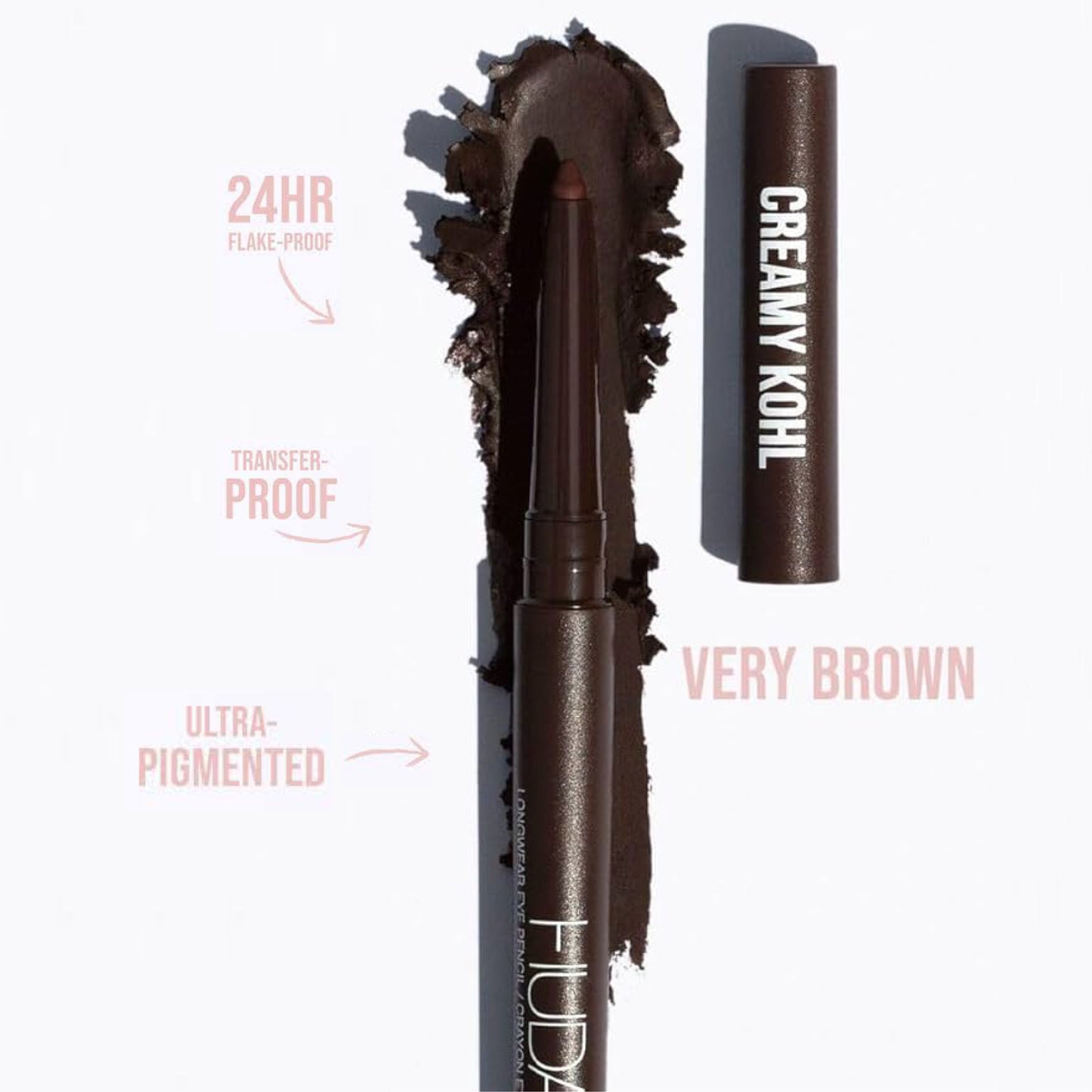 Huda Beauty - Creamy Kohl Longwear Eye Pencil - VERY BROWN