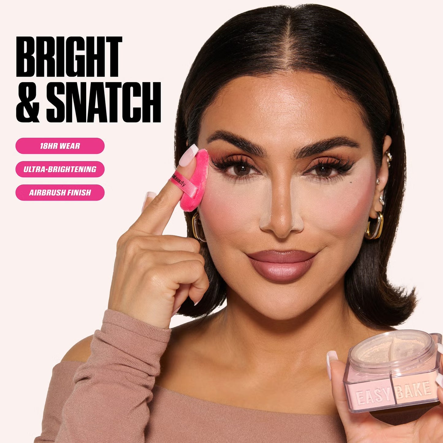 Huda Beauty - Easy Bake Loose Powder Duo - CHERRY PEACH