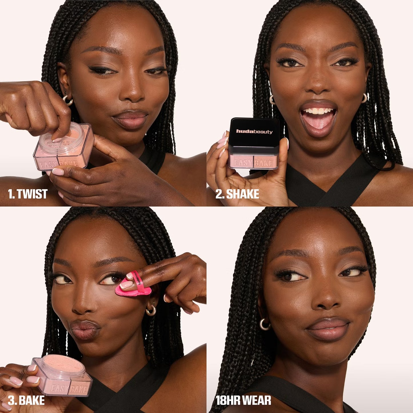 Huda Beauty - Easy Bake Loose Powder Duo - CHERRY PEACH