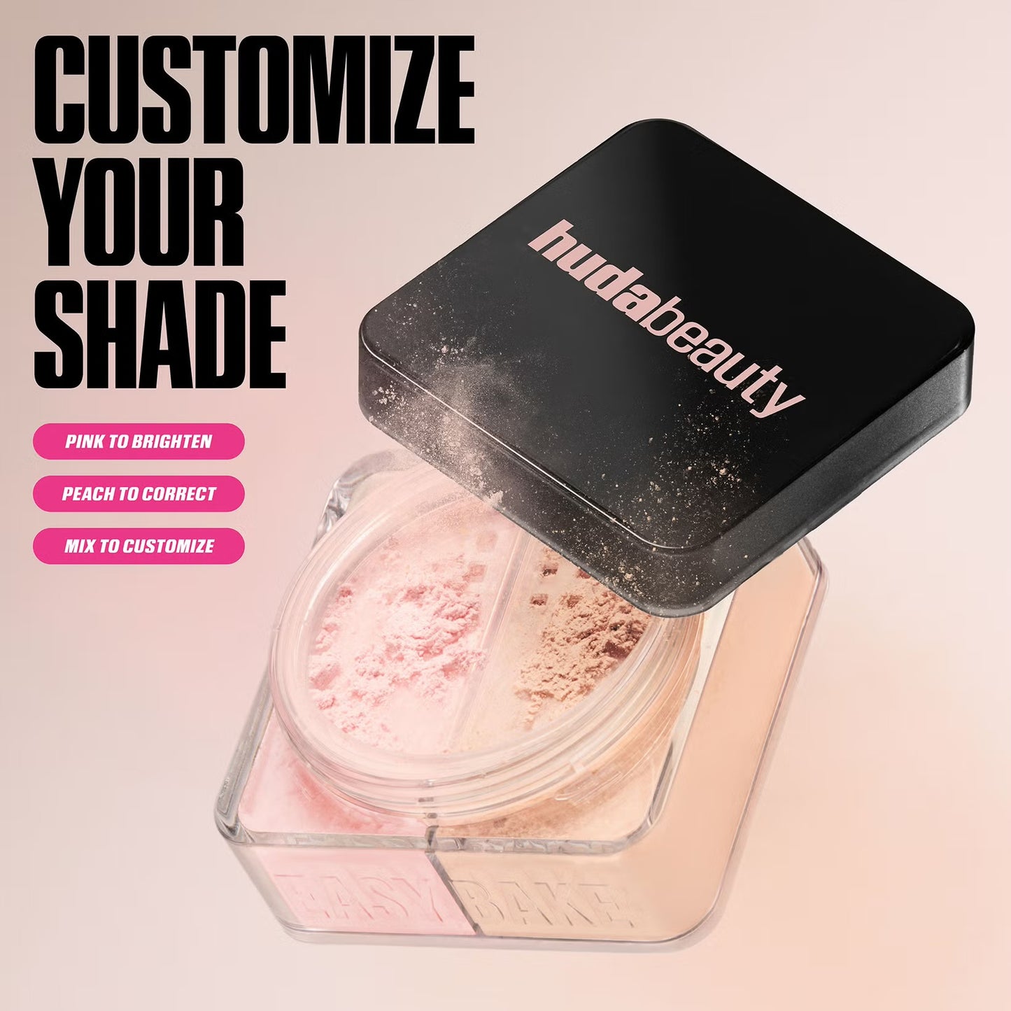 Huda Beauty - Easy Bake Loose Powder Duo - CHERRY PEACH