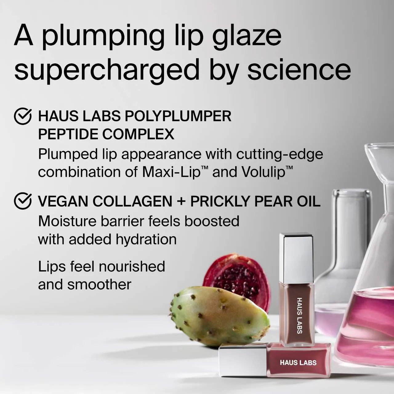 Haus Labs - PhD Hybrid Lip Glaze Plumping Gloss - GUAVA