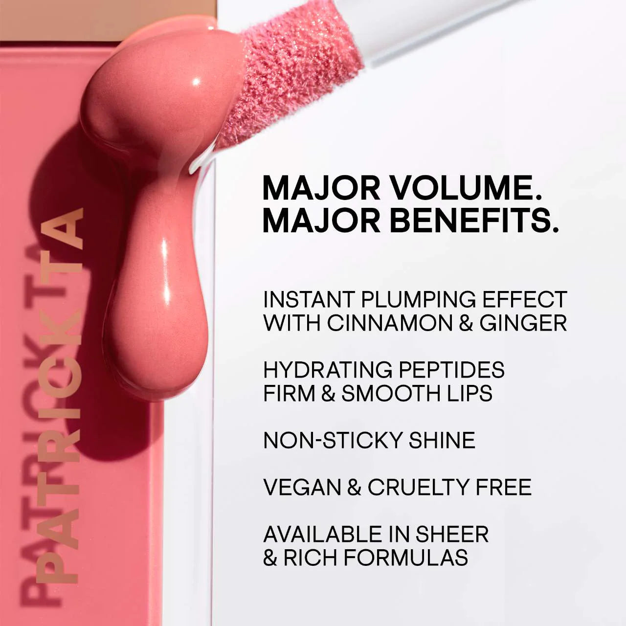 PATRICK TA - Major Volume Plumping Lip Gloss - SAY LESS