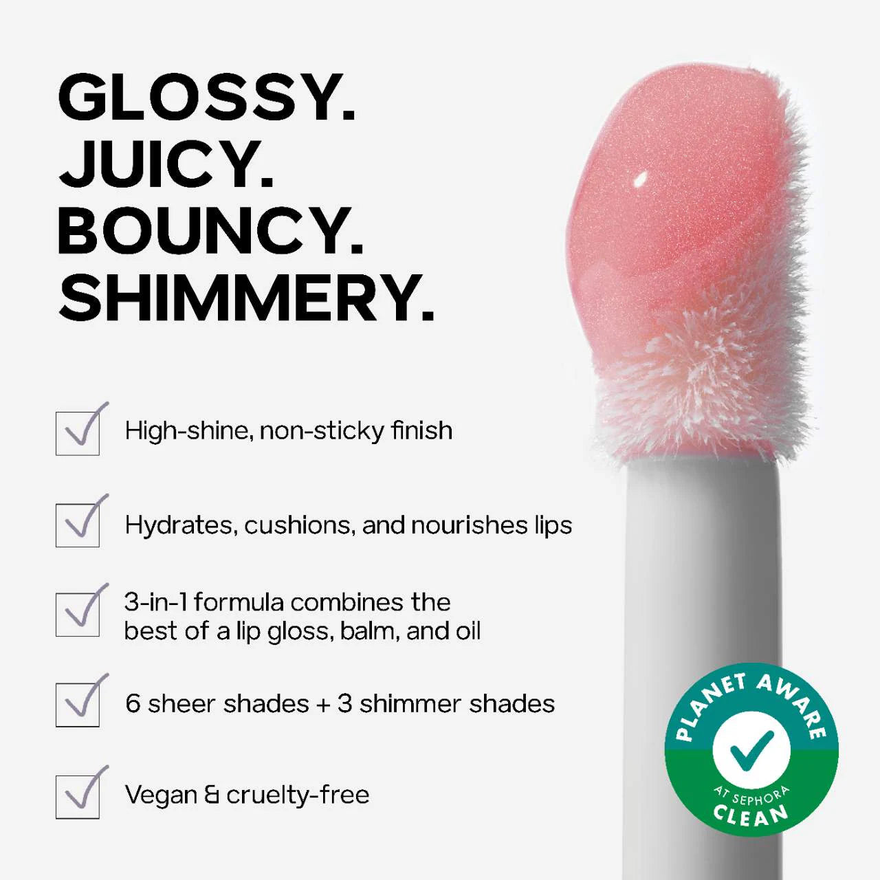 Saie - High-Shine Hydrating Lip Gloss Oil - DREAM