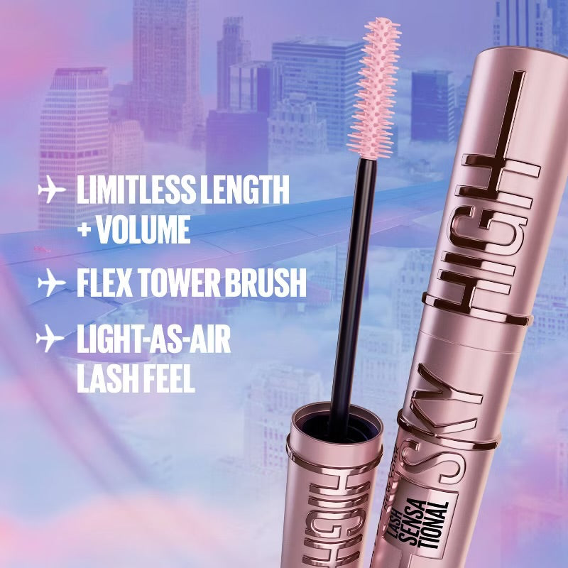 Maybelline - Lash Sensational Sky High Waterproof Mascara - VERY BLACK