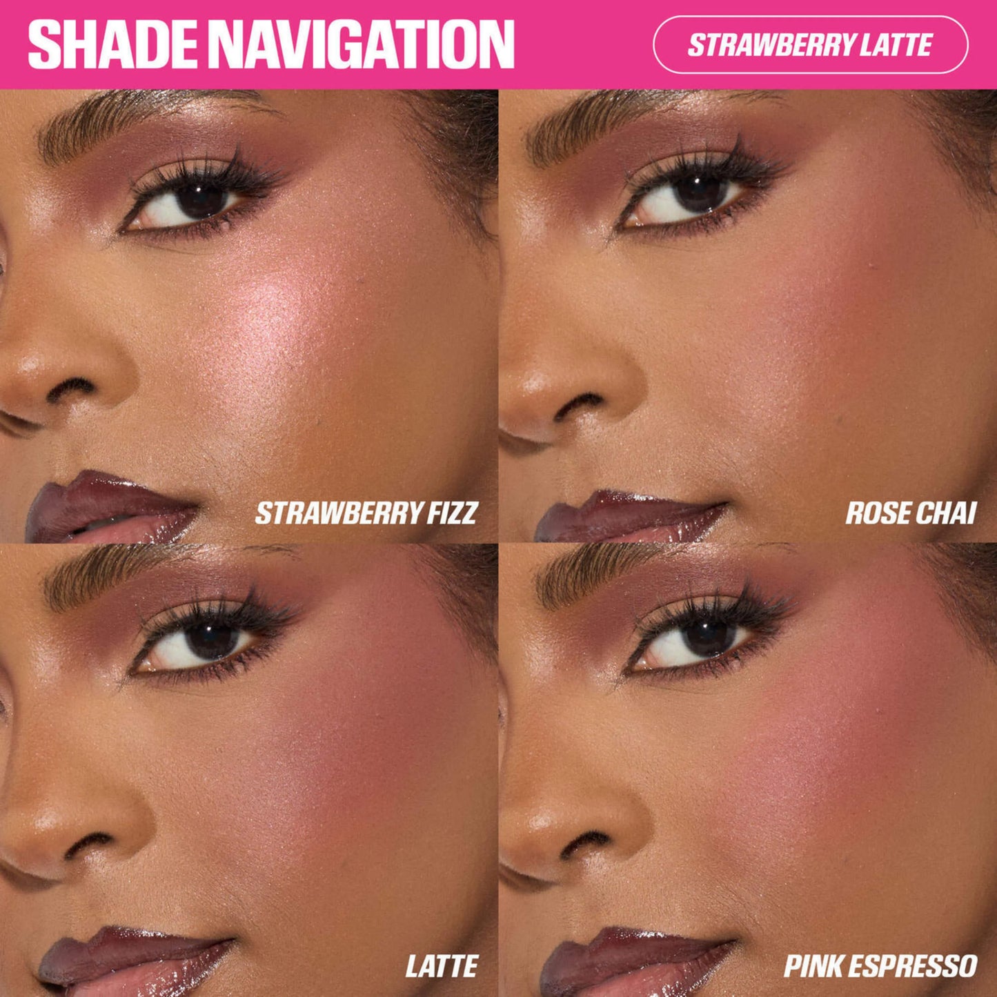 Huda Beauty - Blush Filter Blurring Blushlighters Palette - STRAWBERRY LATTE