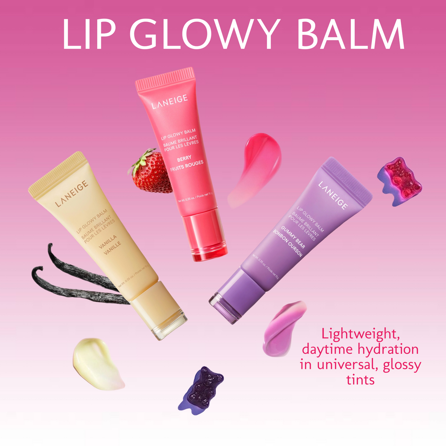 LANEIGE - On-the-Glow Lip Balm Trio