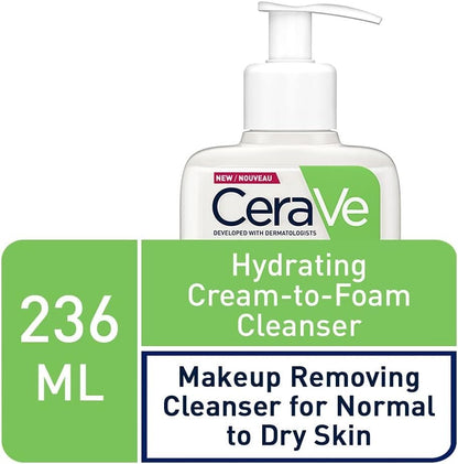 CeraVe - Hydrating Cream-to-Foam Cleanser - 236ml