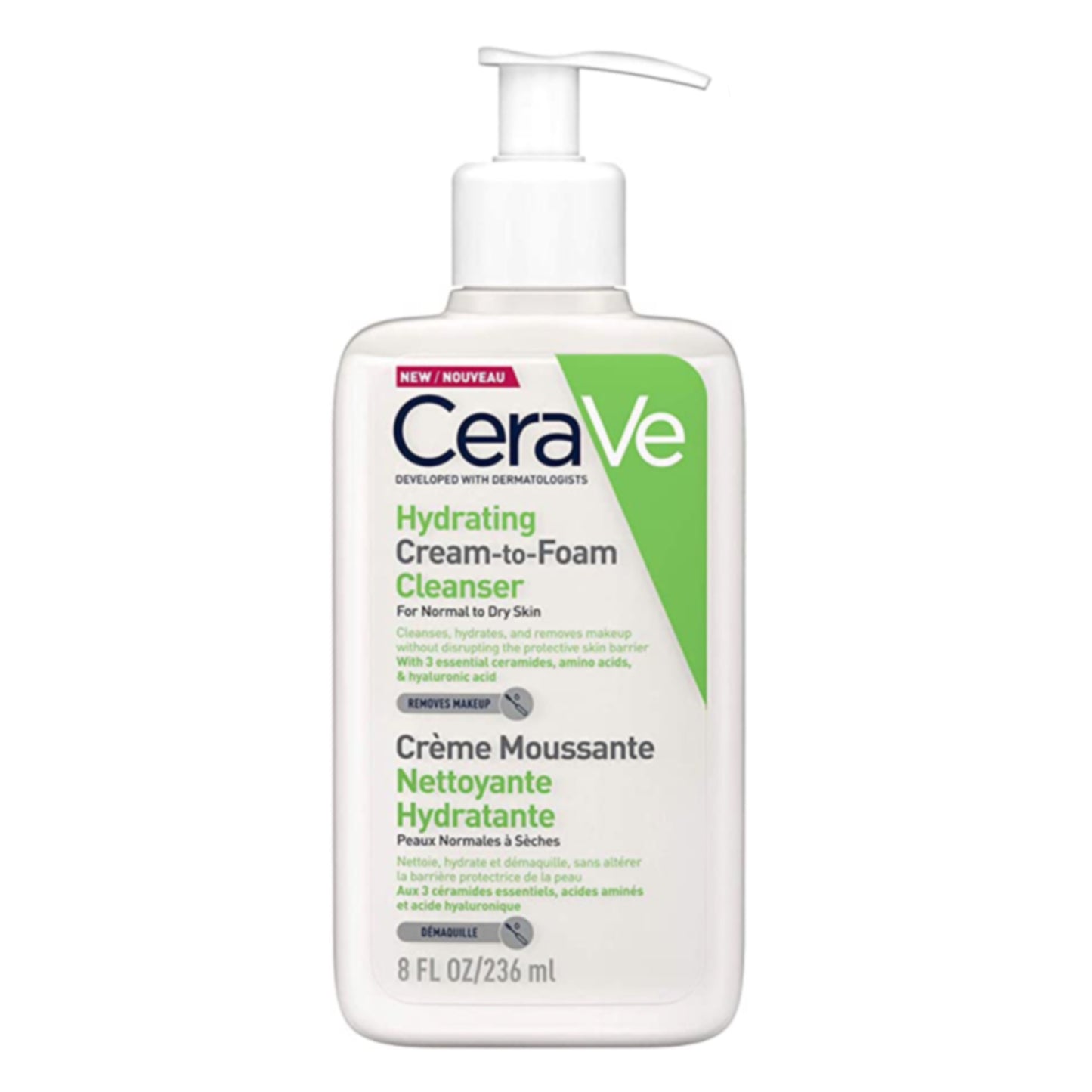 CeraVe - Hydrating Cream-to-Foam Cleanser - 236ml