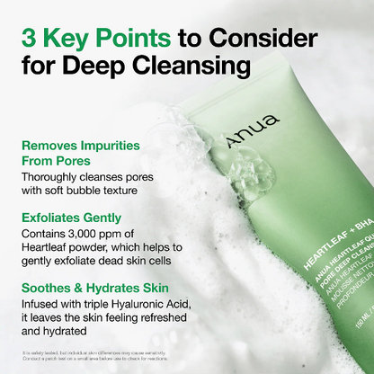 ANUA - Heartleaf Quercetinol Pore Deep Cleansing Foam - 25ml