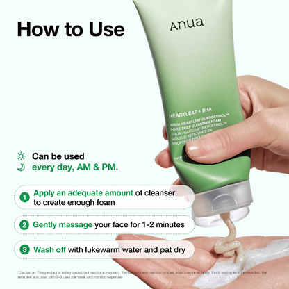 ANUA - Heartleaf Quercetinol Pore Deep Cleansing Foam - 25ml