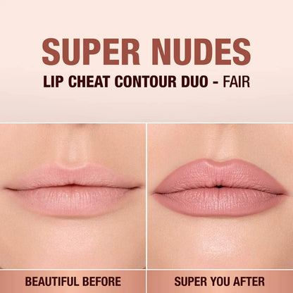Charlotte Tilbury - Super Nudes Lip Cheat Contour Duo Lip Liner - FAIR
