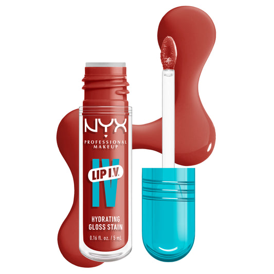 NYX Professional Makeup- Lip I.V. Hydrating Lip Gloss Stain - BURST THAT TANG!