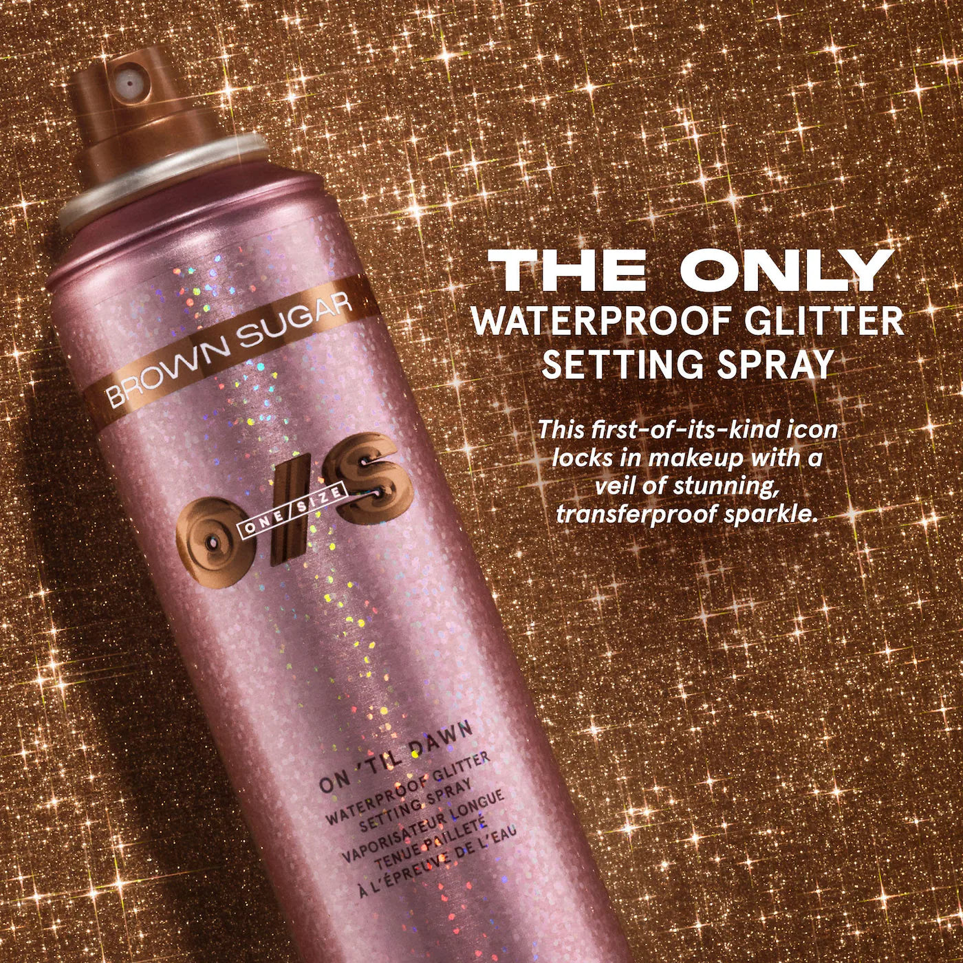 ONE/SIZE - On 'Til Dawn Waterproof Glitter Setting Spray - Brown Sugar