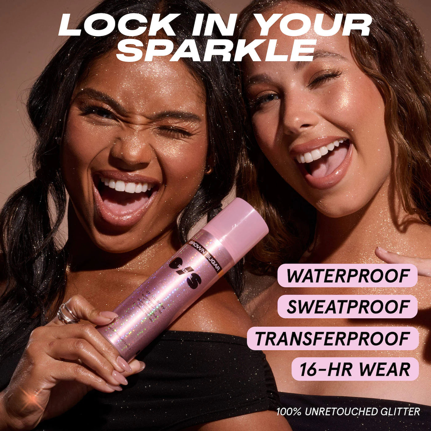 ONE/SIZE - On 'Til Dawn Waterproof Glitter Setting Spray - Brown Sugar