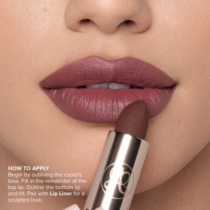 Anastasia Beverly Hills - Long-Wearing Matte & Satin Velvet Lipstick - DUSTY ROSE