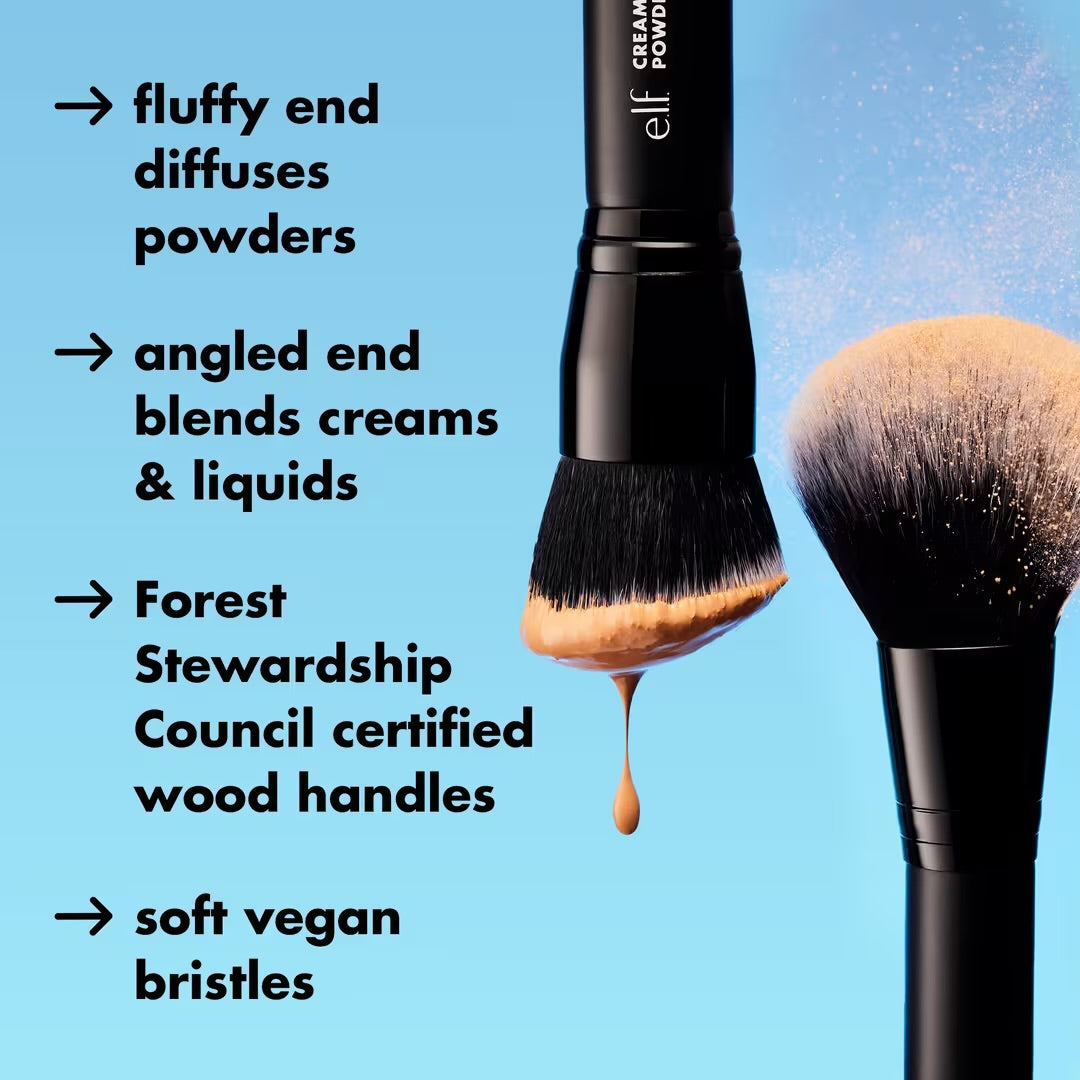 e.l.f - Cream & Powder Face Brush