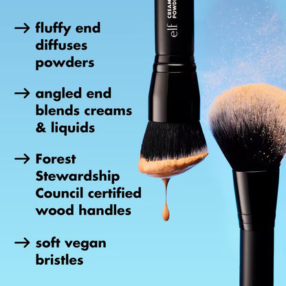 e.l.f - Cream & Powder Face Brush