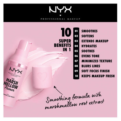 NYX Professional Makeup - Smoothing Marshmellow Root Infused Super Face Primer