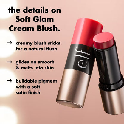 e.l.f - Soft Glam Cream Blush - HEAT CHECK